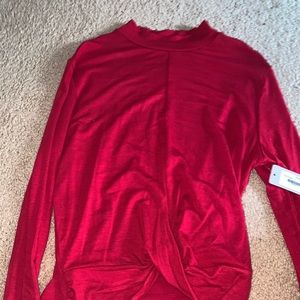 NWT Red boutique crop top